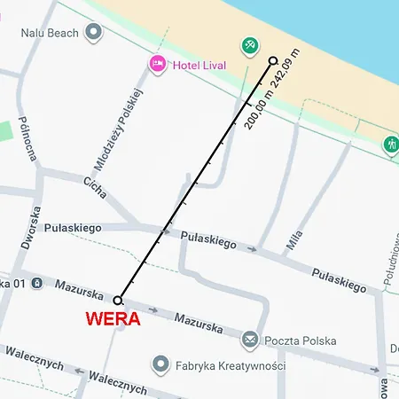 Wera - Klimatyczny 300 M Od Plazy Brzezno - Azw * グダニスク